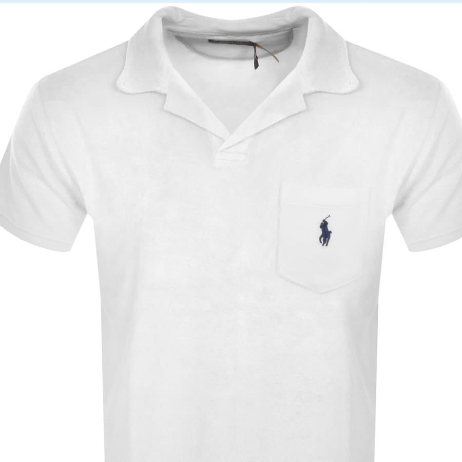 Mens white ralph lauren polo shirt top